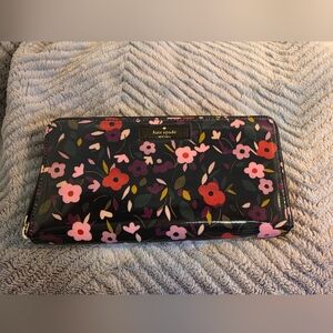Kate Spade Black Floral Women's Wallet